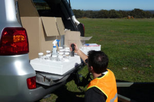 Field testing for Acid Sulfate Soils Survey at Donningtons